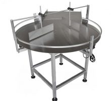 Mesa de trabalho rotativa dinâmica sem separador de garrafas totalmente automático